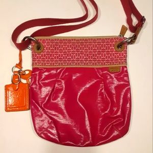 Fossil Key Per Crossbody Pink Bag